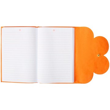 C.R. Gibson Flower Tri-Fold Furry Lined Journal