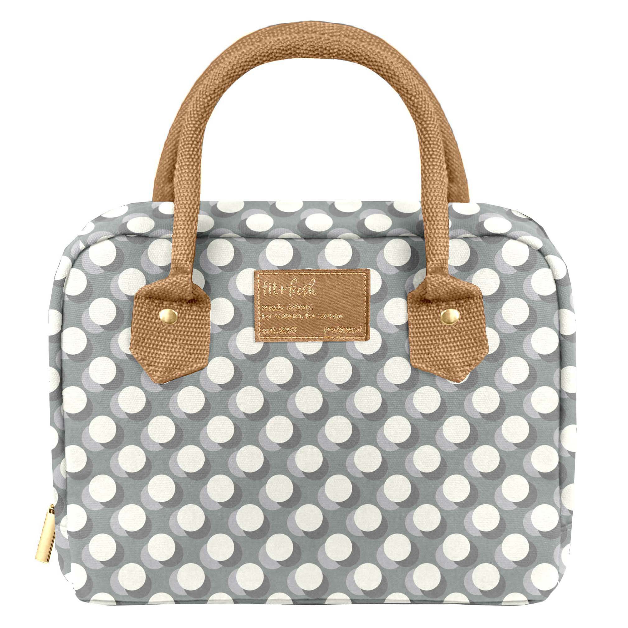 Fit + Fresh Bloomington Insulated Lunch Bag - Gray Dot - Shop Lunch ...