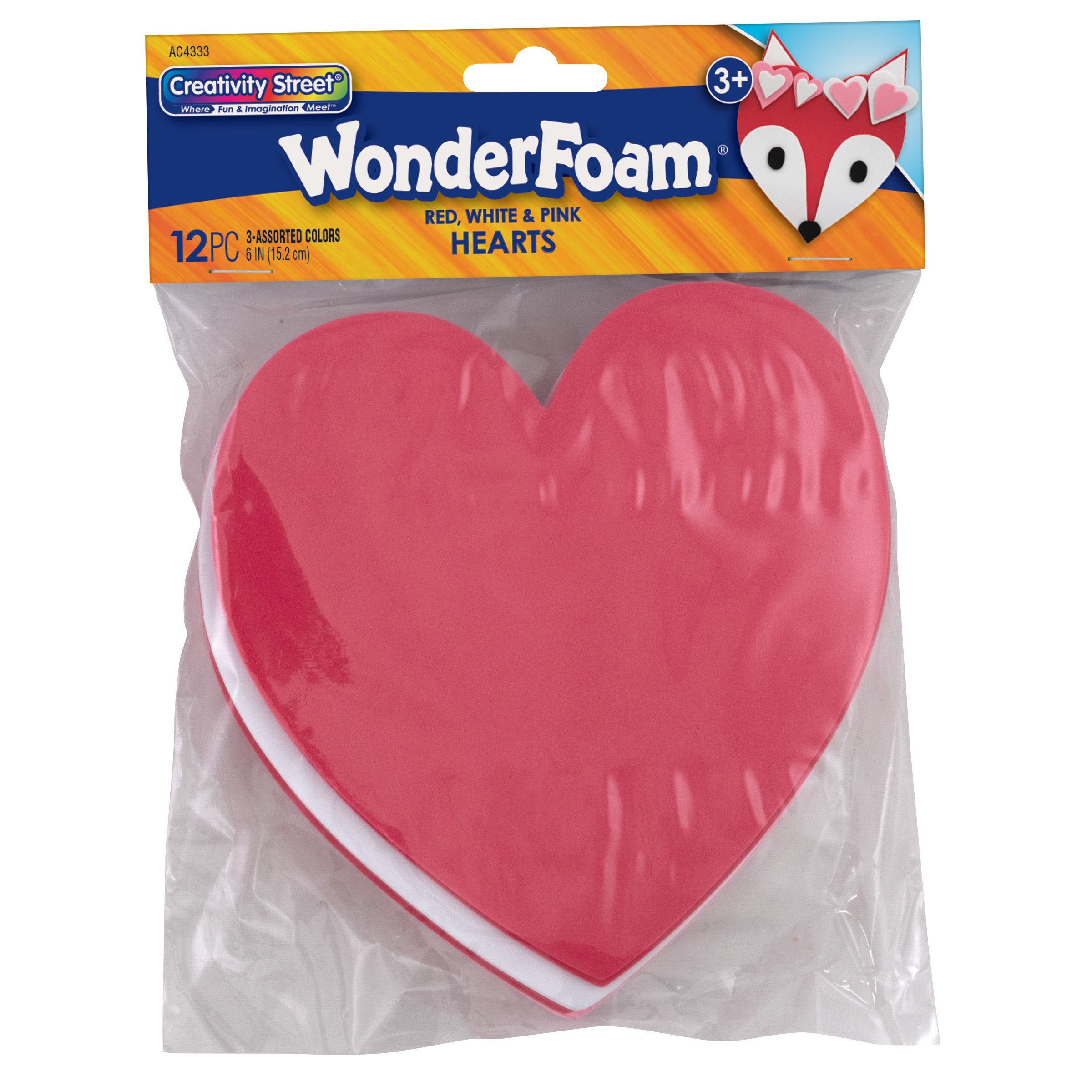 Creativity Street 12 Wonder Foam Hearts - Assorted Colors - Shop Craft  Basics at H-E-B