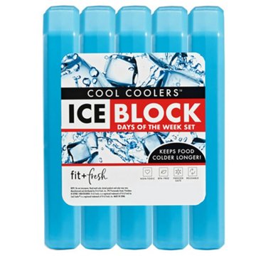 Fit + Fresh Cool Coolers Ice Block Set, 5 pk
