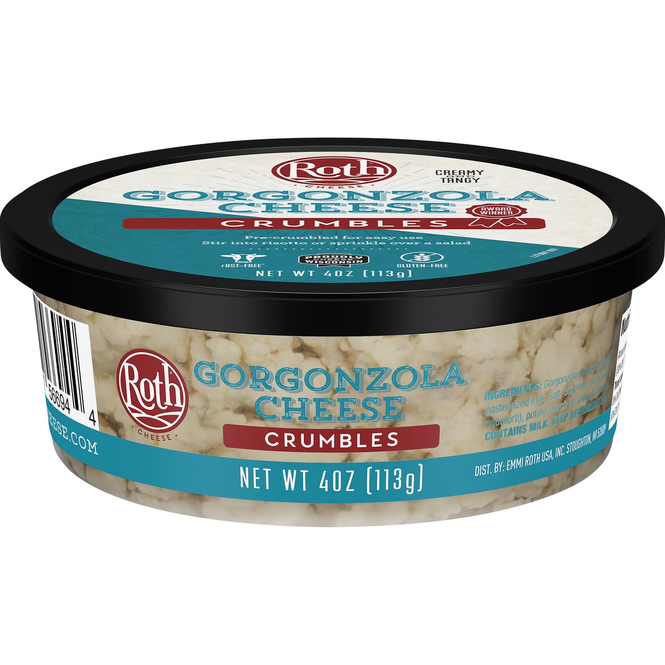 Roth Gorgonzola Cheese Crumbles, 4 oz