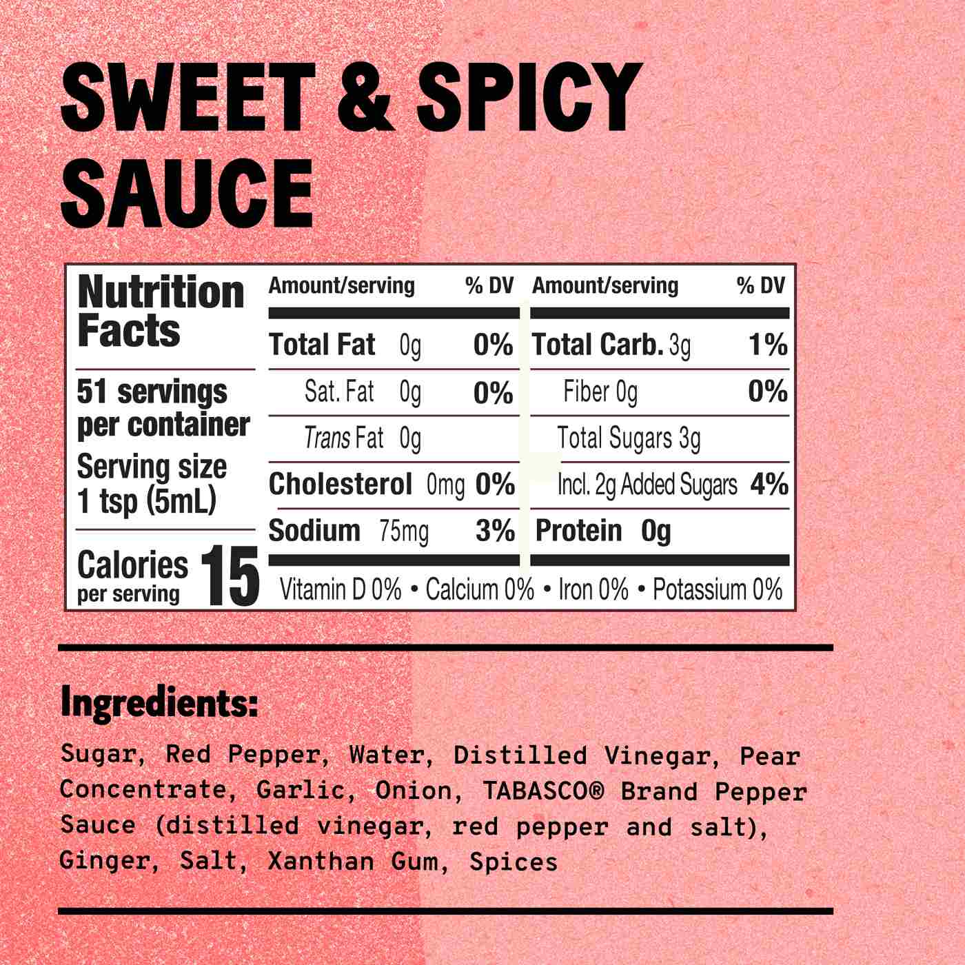 Tabasco Sweet & Spicy Sauce; image 3 of 8