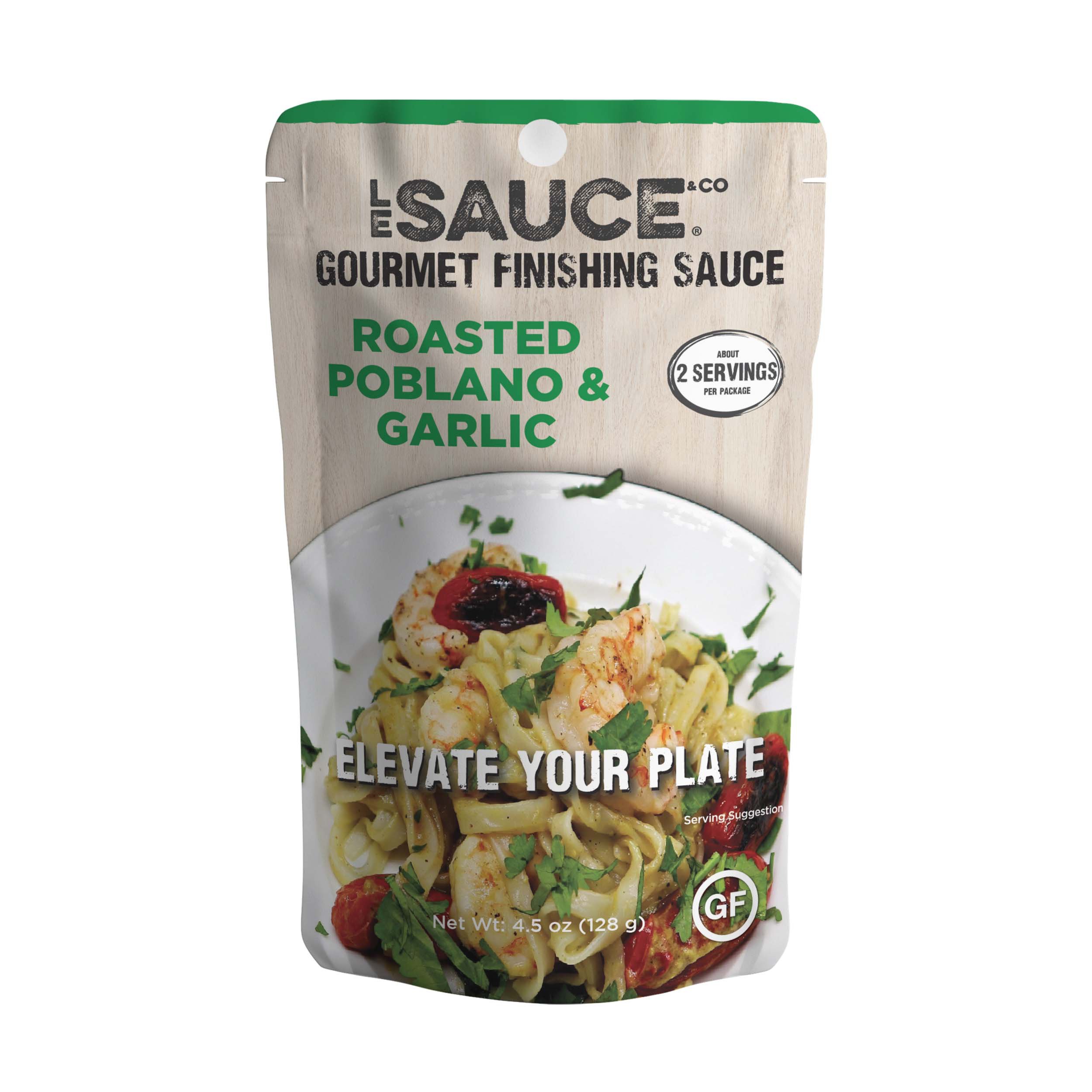 Le Sauce & Co. Roasted Poblano & Garlic Sauce - Shop Specialty