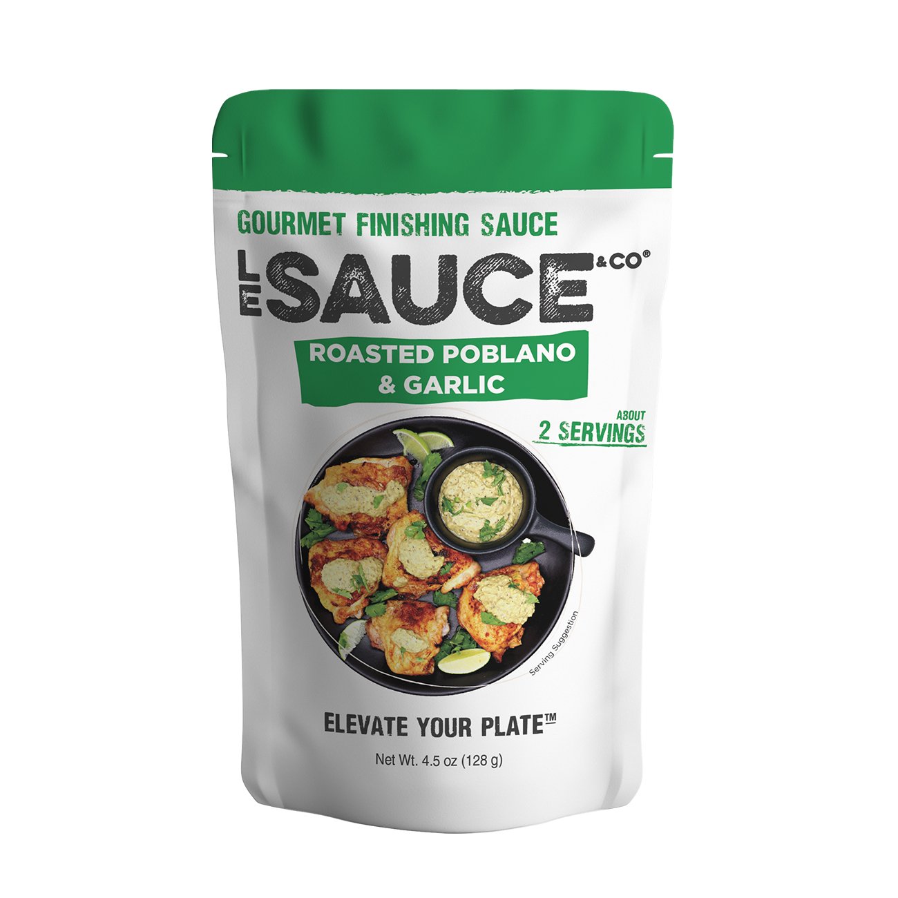 Le Sauce & Co. Roasted Poblano & Garlic Sauce Shop Specialty sauces at HEB