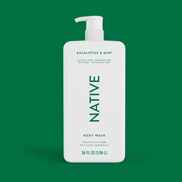 Native Body Wash - Eucalyptus & Mint, 36 oz