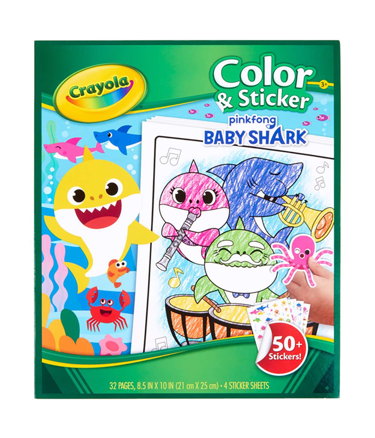 Crayola Color & Sticker Baby Shark Coloring Book - Shop Books ...