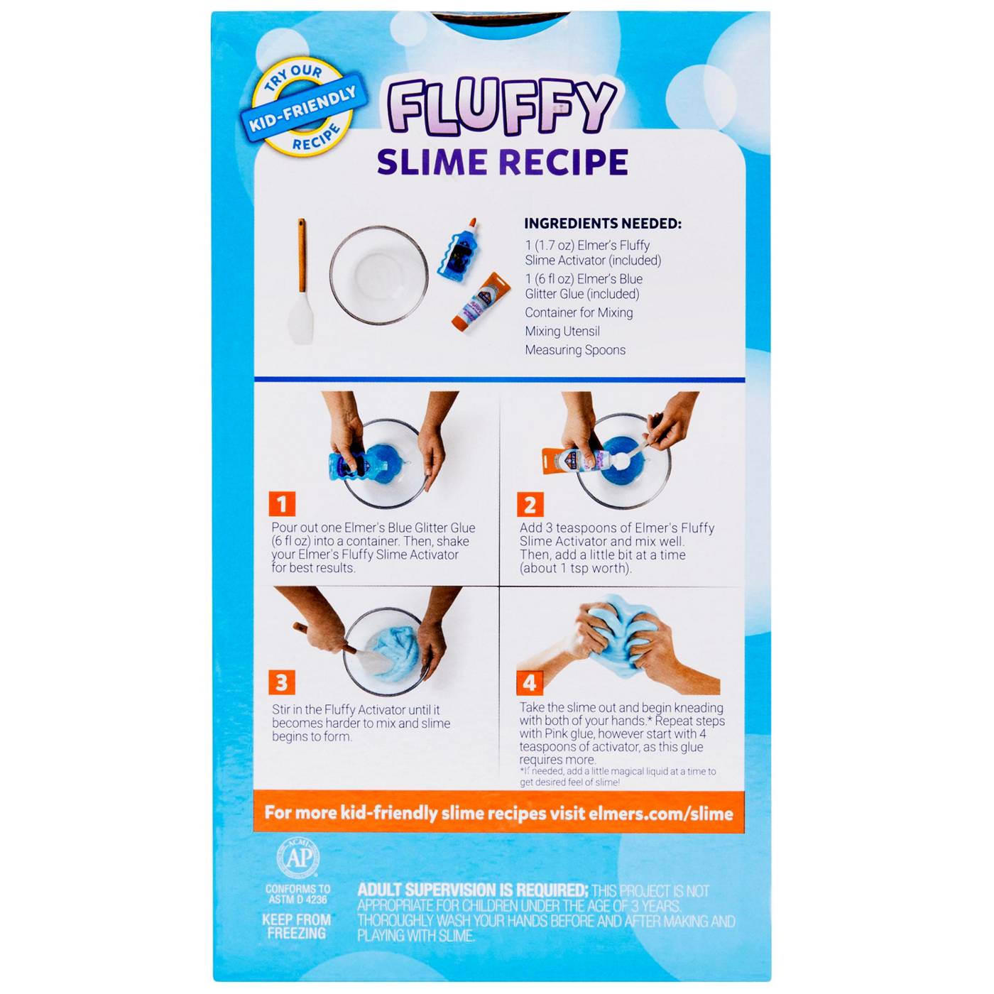 Elmer's Fluffy Slime Kit - Shop Craft Basics at H-E-B