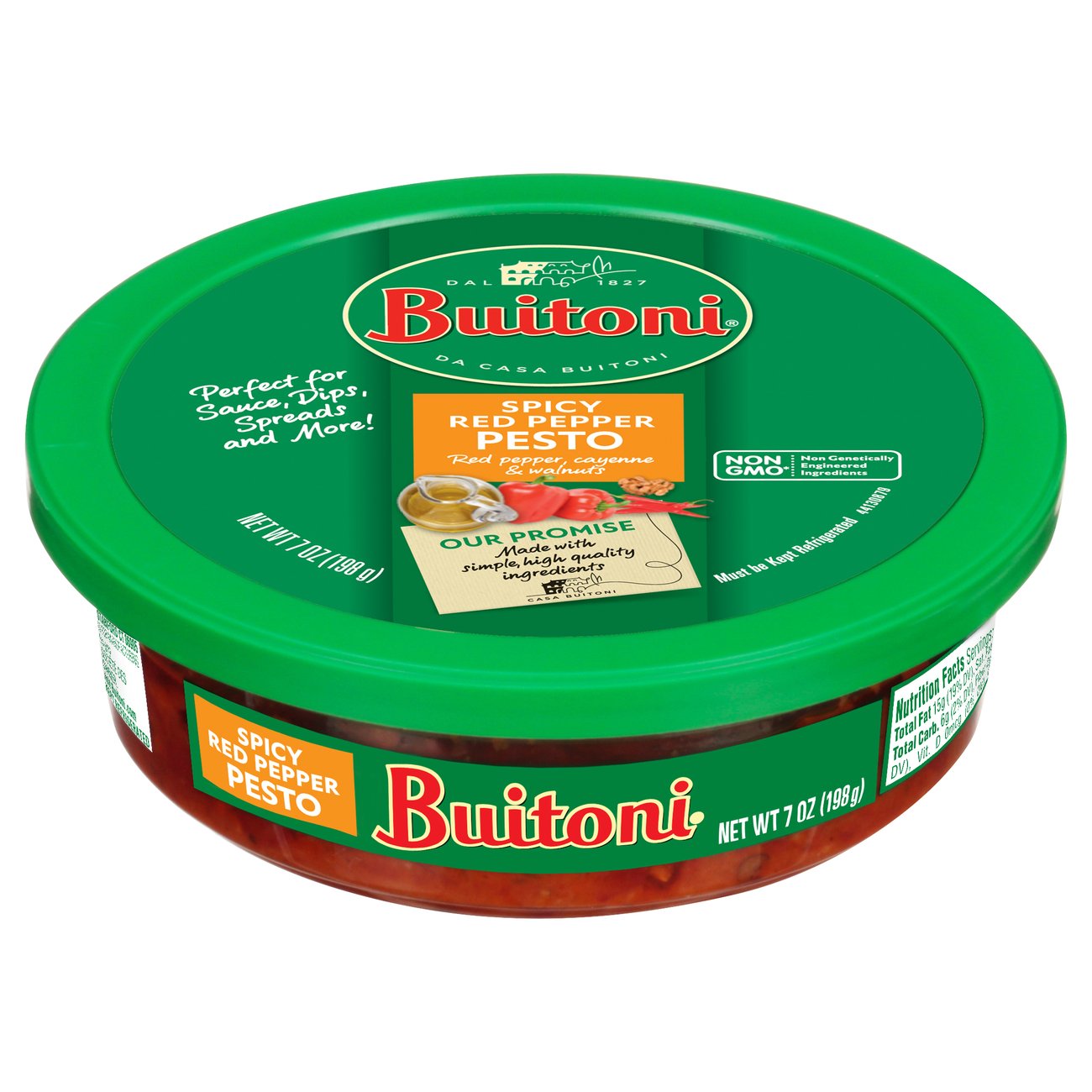 Buitoni Spicy Red Pepper Pesto Shop Pasta Sauces at HEB