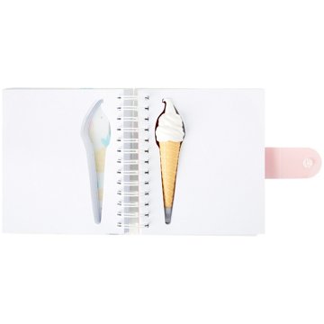 C.R. Gibson Sweet Fruit Hidden Pen Lined Journal, 6" x 7"