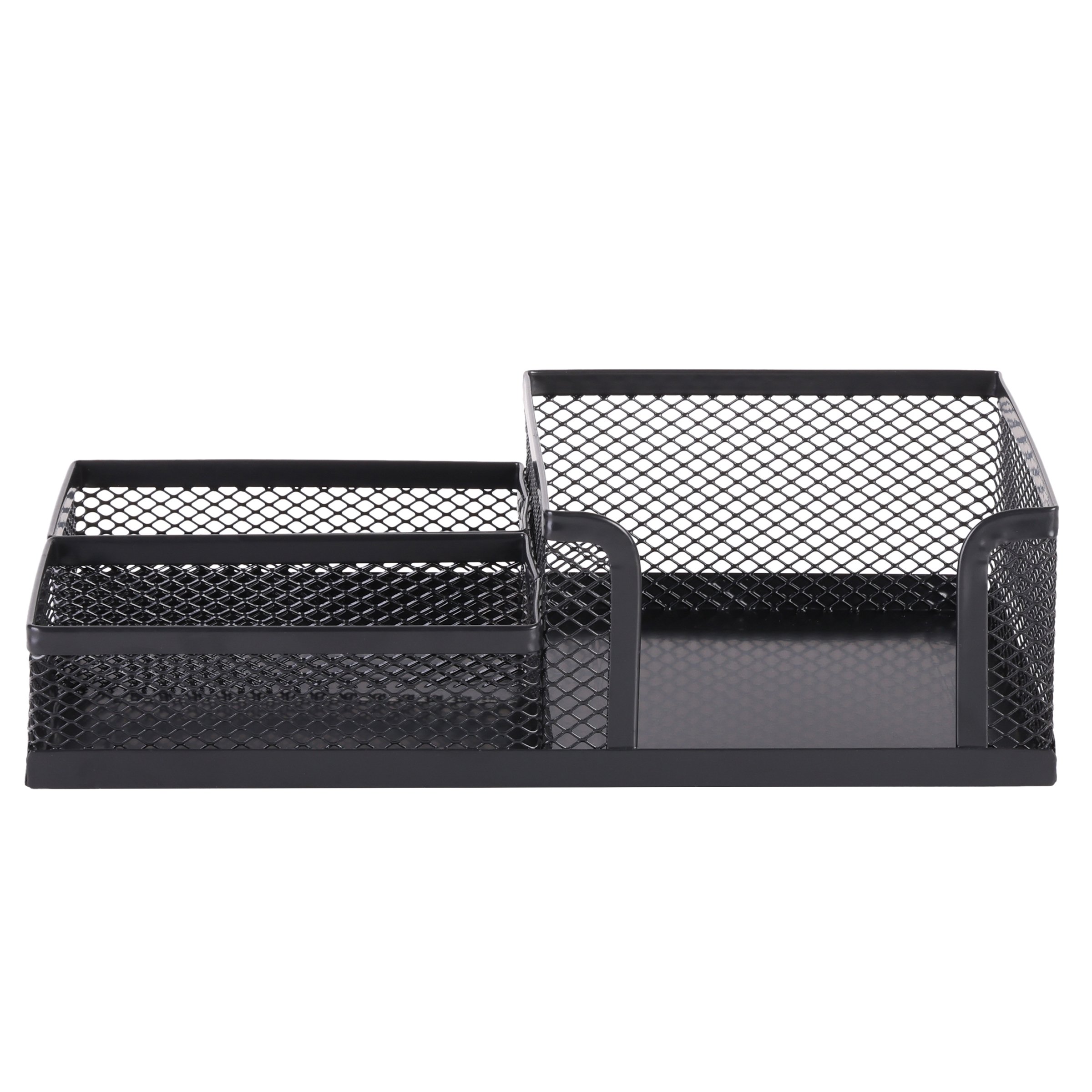 Simplify Multi Compartment Metal Desktop Storage Tray Black Shop Desktop organizers at HEB