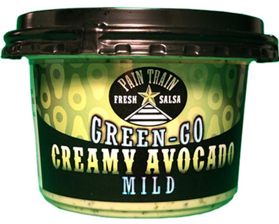 Pain Train Fresh GreenGo Creamy Avocado Salsa Mild Shop Salsa
