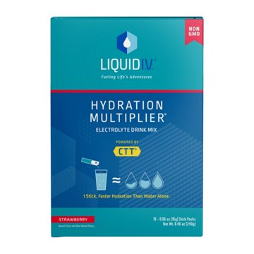 Liquid I.V. Hydration Multiplier Electrolyte Drink Mix Stick Packs - Strawberry, 15 ct