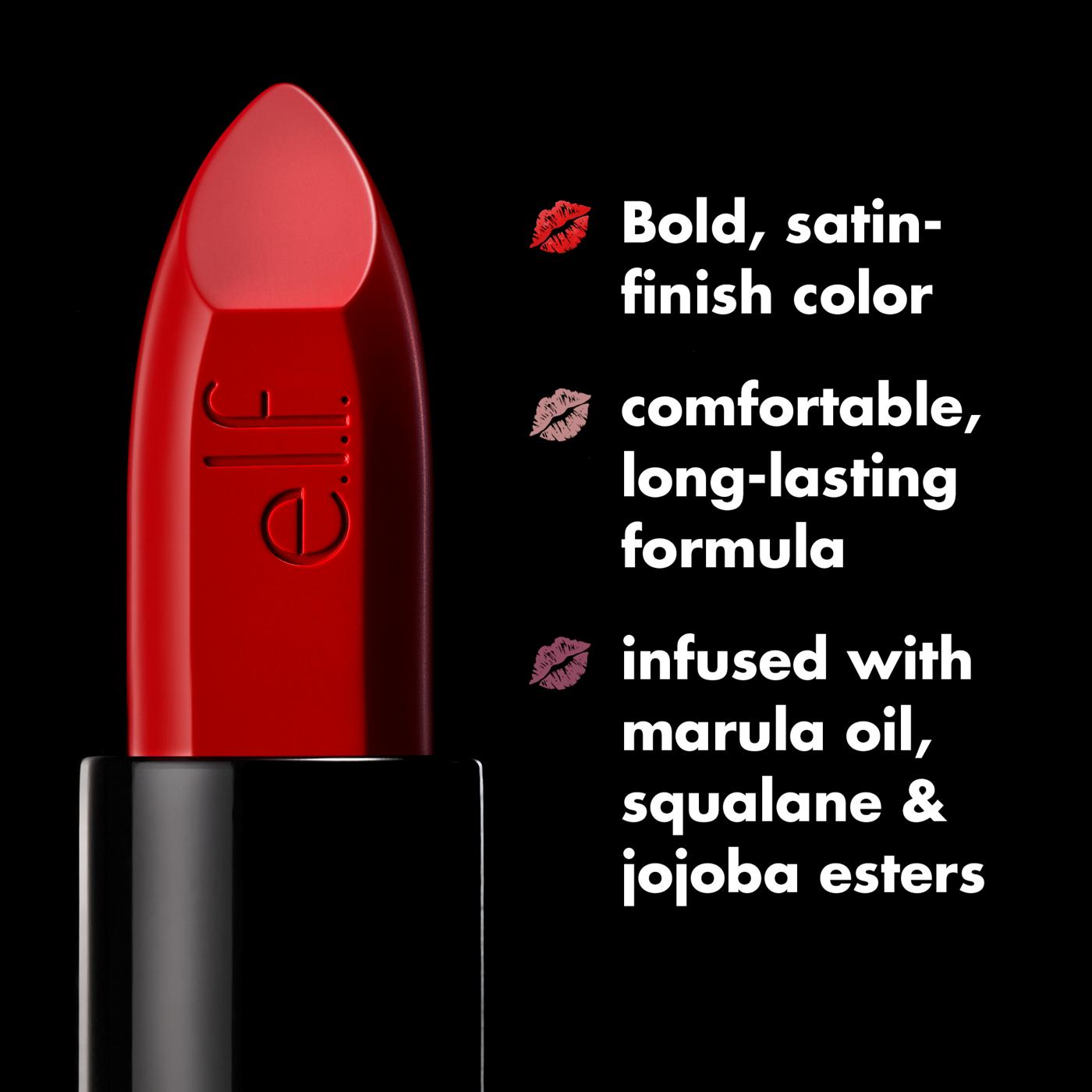 e.l.f. O-Face Satin Lipstick - Standing Ovation; image 7 of 10
