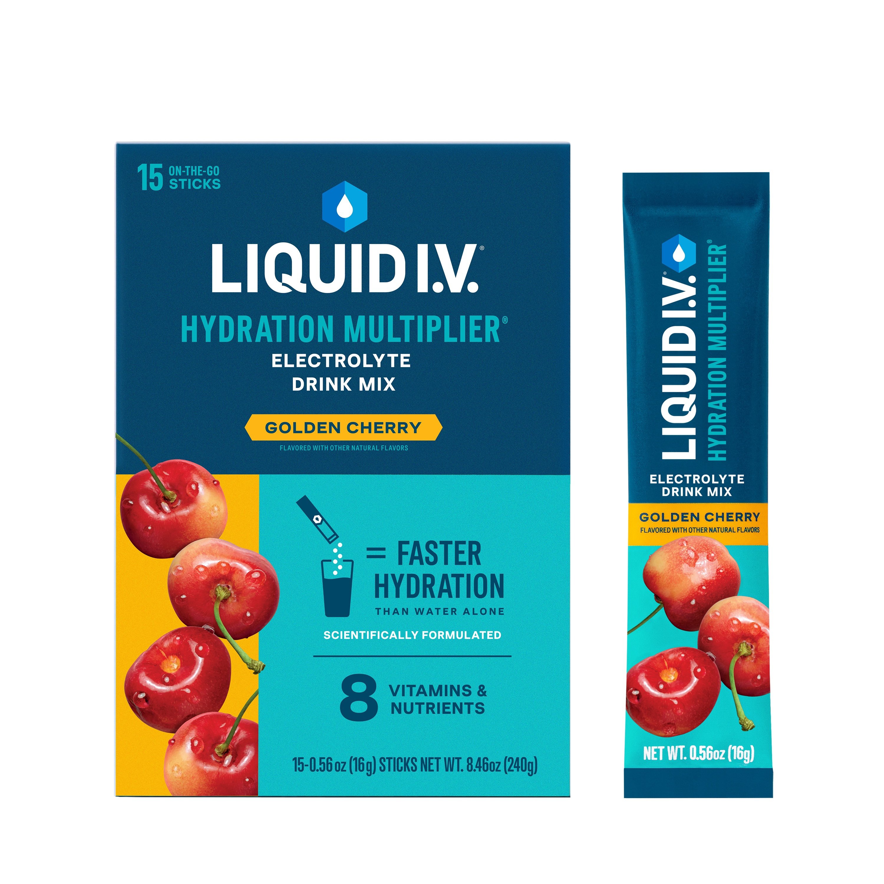 Liquid I.V. Golden Cherry Hydration Multiplier Electrolyte Drink