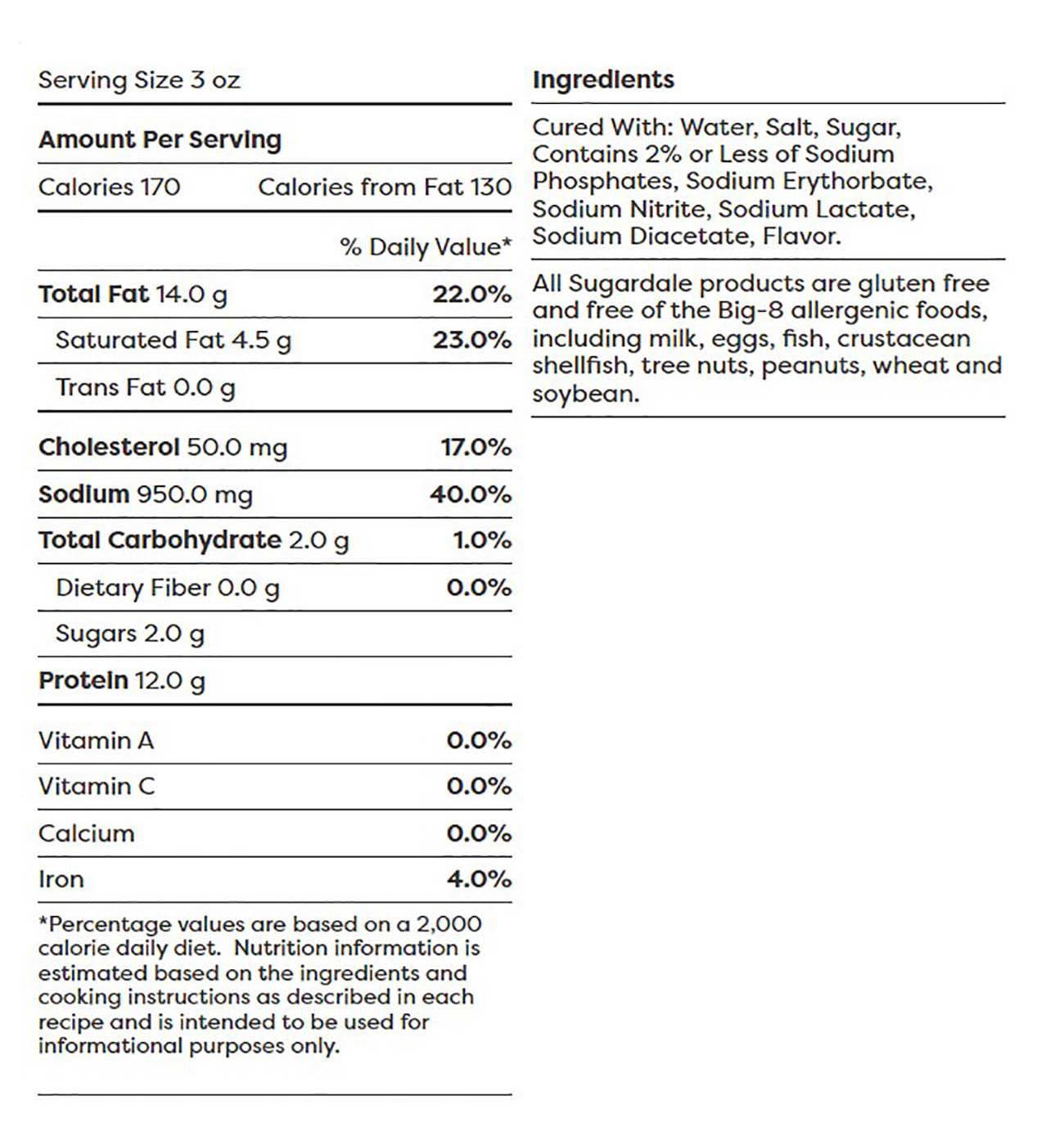 Sugardale Prestige Bone-In Pork Ham Steak; image 2 of 2