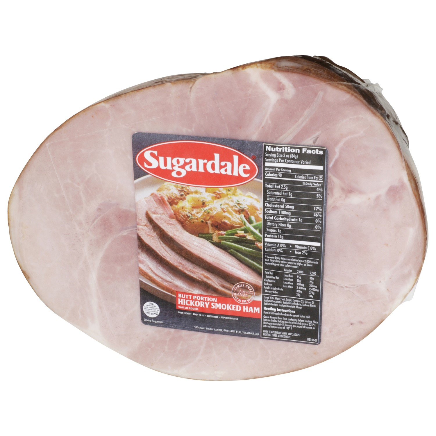 Sugardale Prestige BoneIn Pork Butt Portion Smoked Ham Shop Pork at