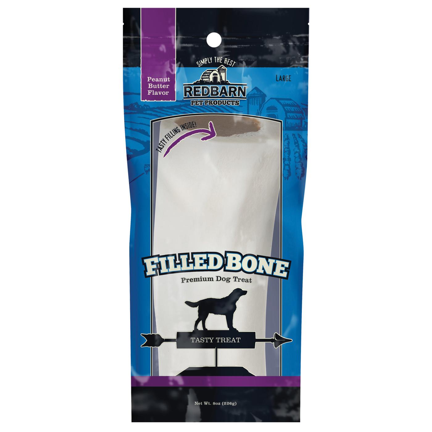 Red Barn Peanut Butter Filled Large Bone Dog Treat; image 1 of 2