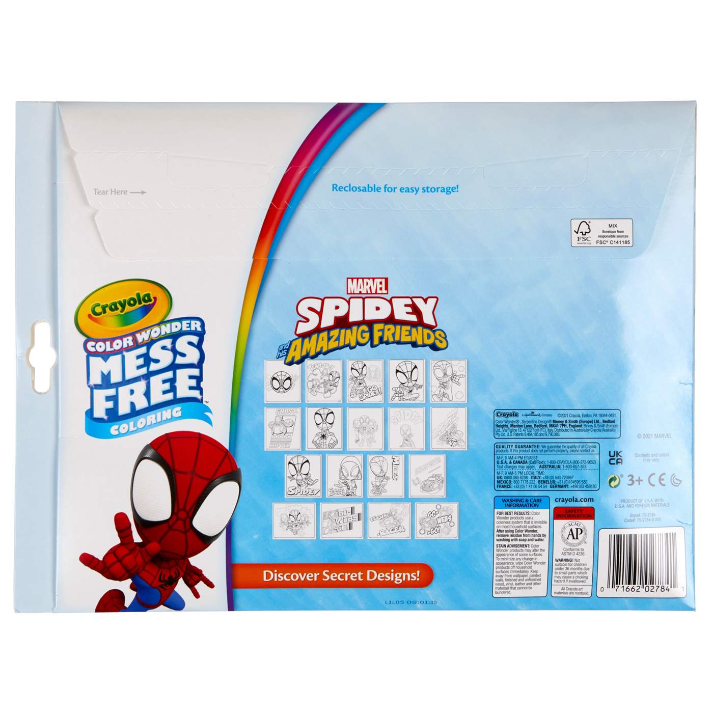 Crayola Color Wonder Mess Free Coloring Kit - Spidey & His Amazing