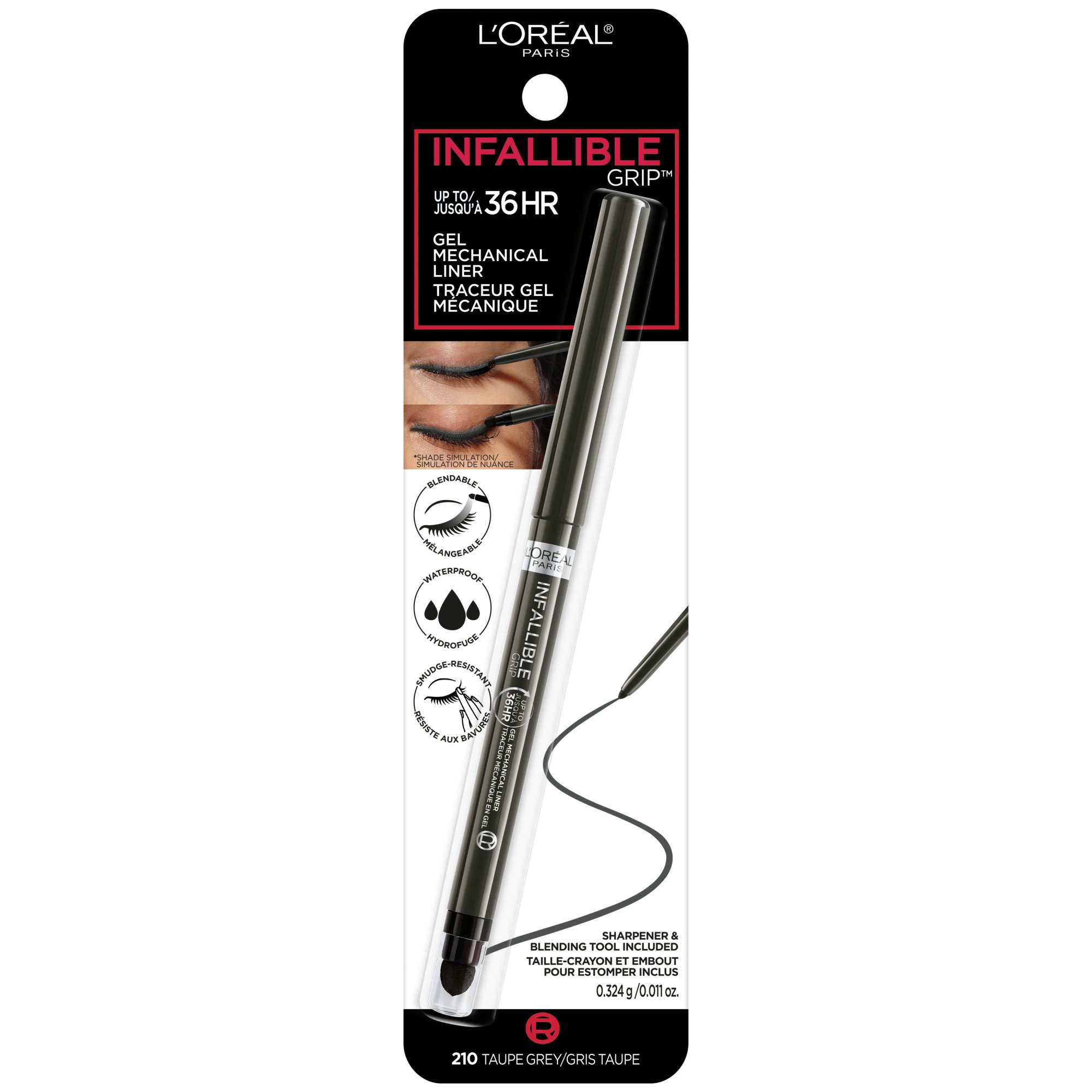 L'Oréal Paris Infallible Grip Mechanical Gel Eyeliner Taupe Grey
