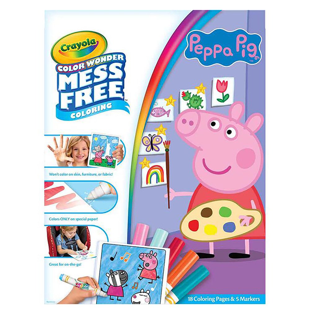 Crayola Color Wonder Mess Free Peppa Pig Coloring Kit - Shop Craft ...