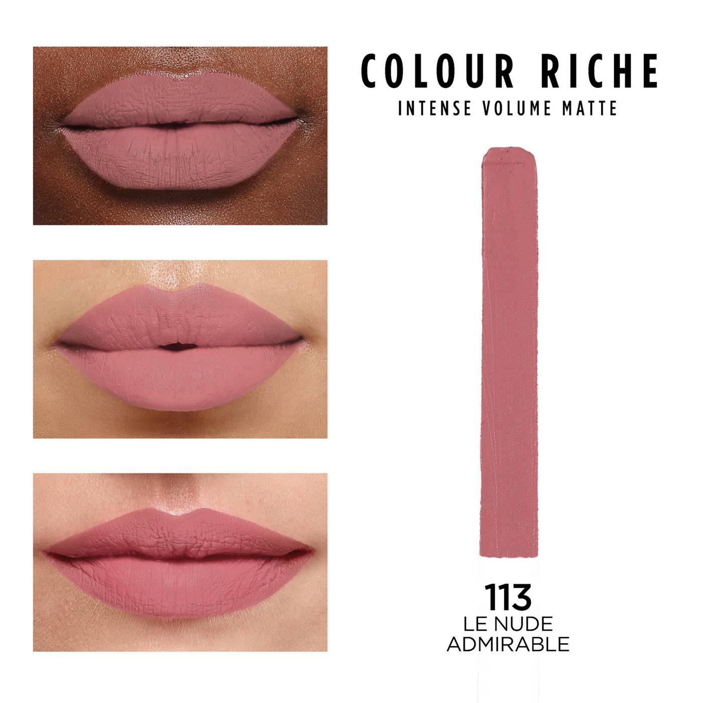 L'Oréal Paris Colour Riche Intense Volume Matte Lipstick - Le Nude Admirable; image 5 of 5