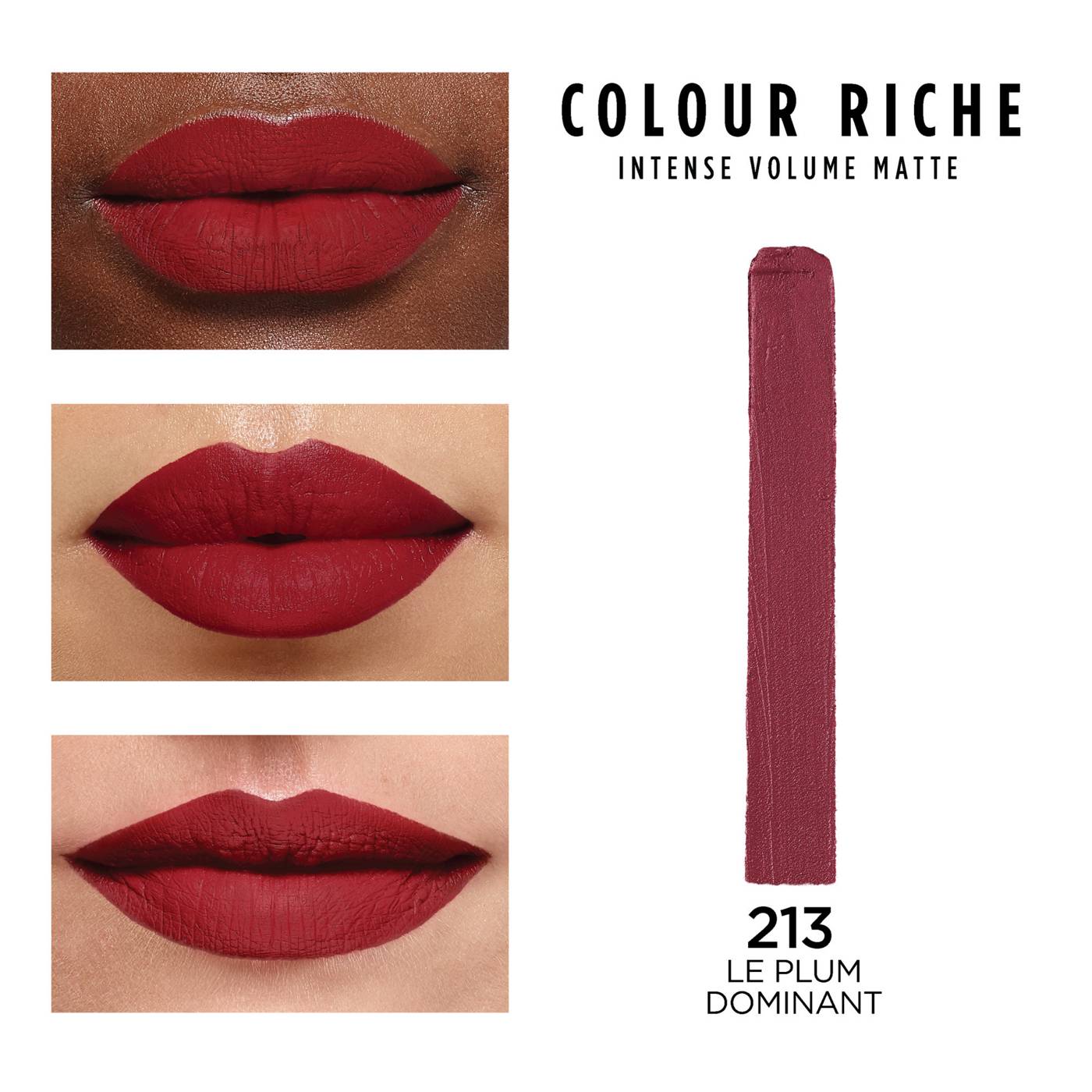 L'Oréal Paris Colour Riche Intense Volume Matte Lipstick - Le Plum Dominant; image 5 of 5