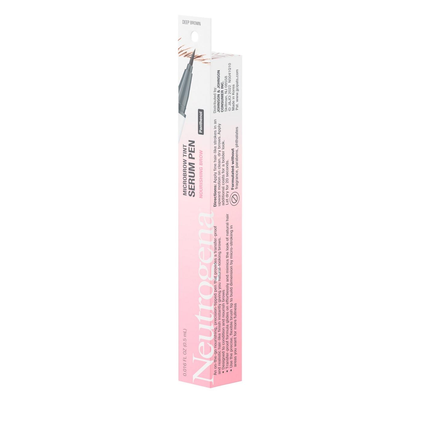 Neutrogena Microbrow Tinted Serum Eyebrow Pen - Deep Brown; image 3 of 8