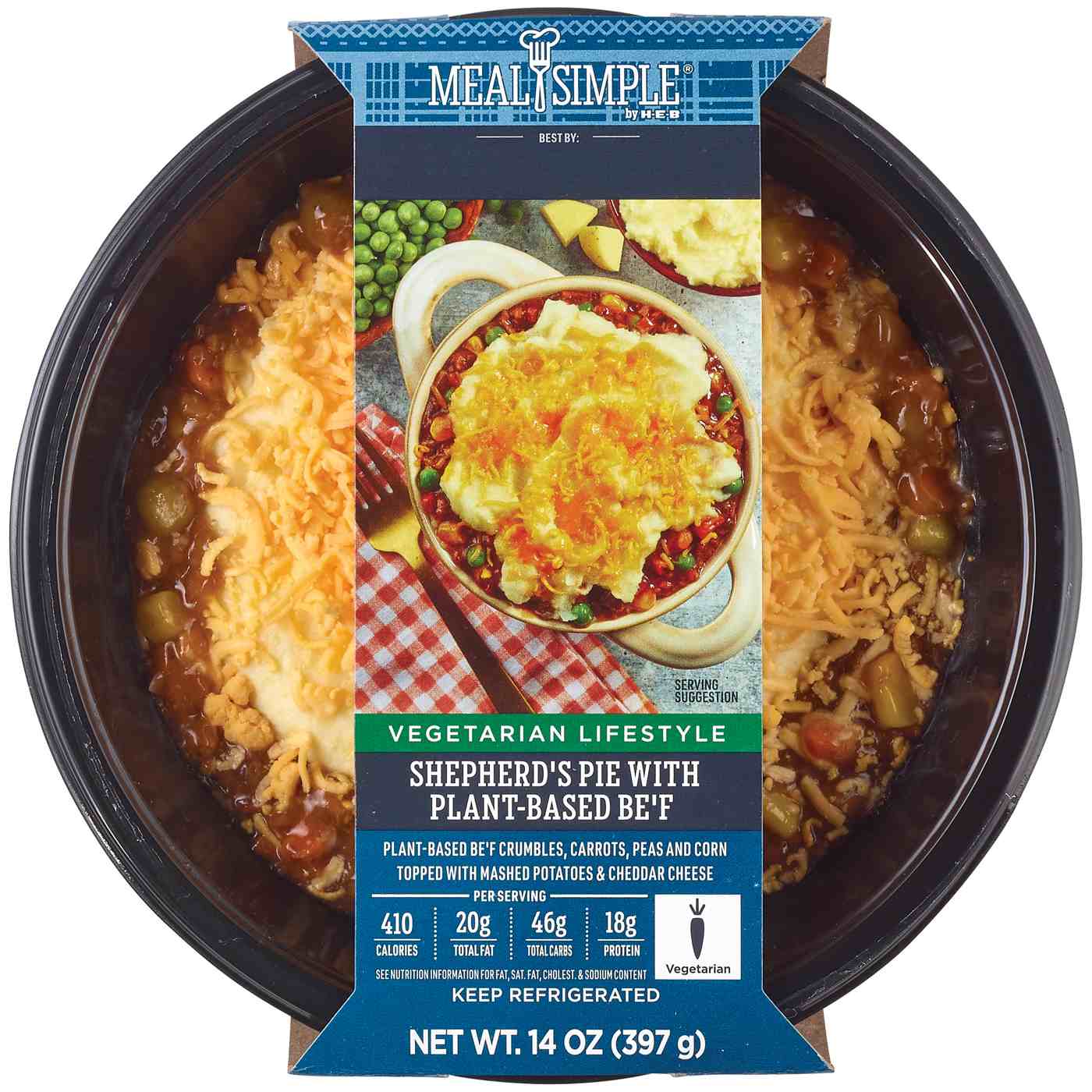 Meal Simple by H-E-B Shepherd's Pie with Plant Based Be'f - Shop ...
