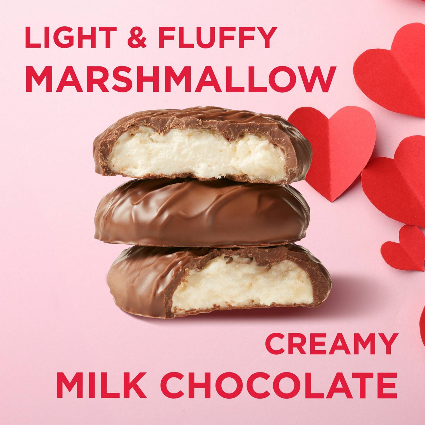 Russell Stover Milk Chocolate Marshmallow Heart Valentine's Candy; image 2 of 7