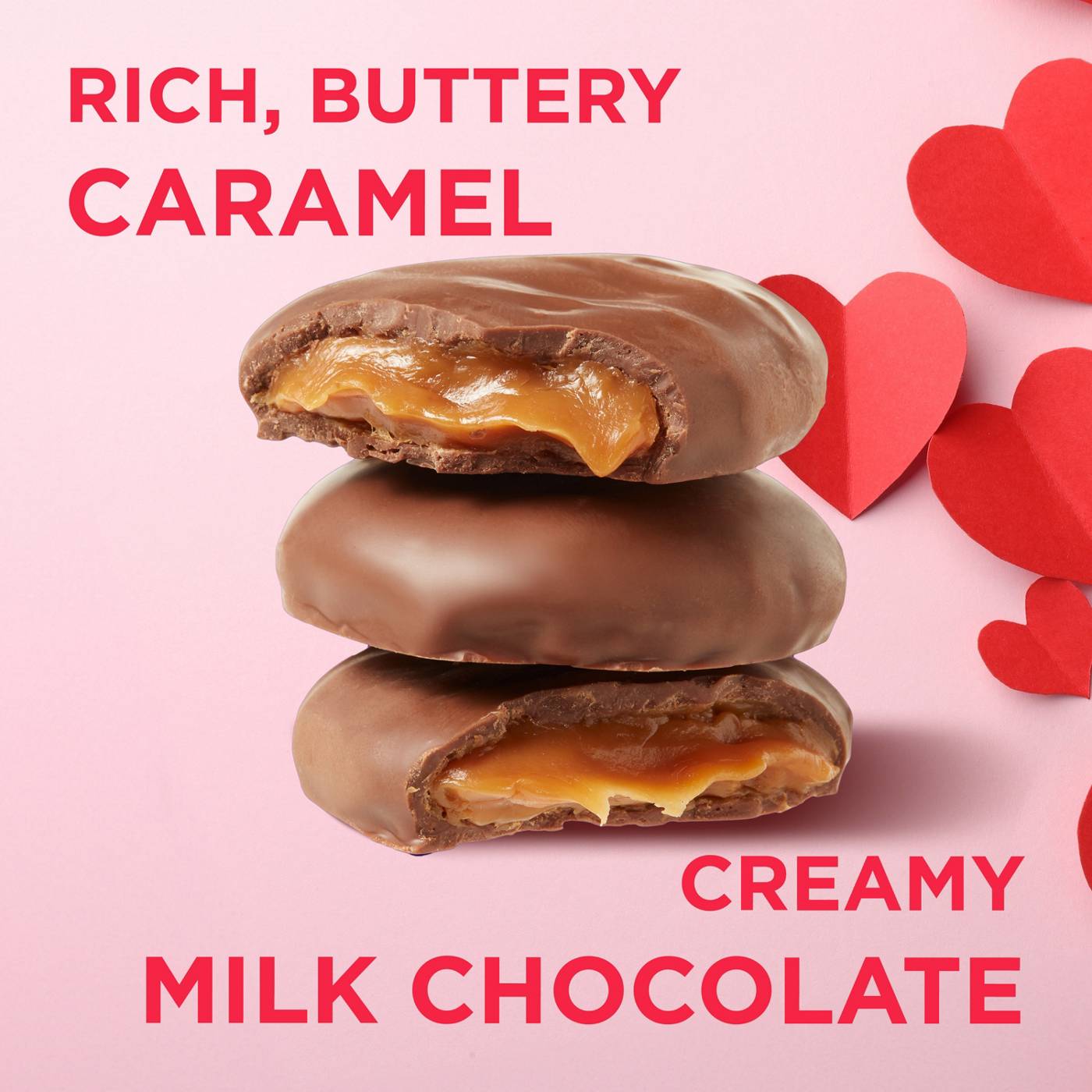 Russell Stover Milk Chocolate Caramel Heart Valentine's Candy Shop