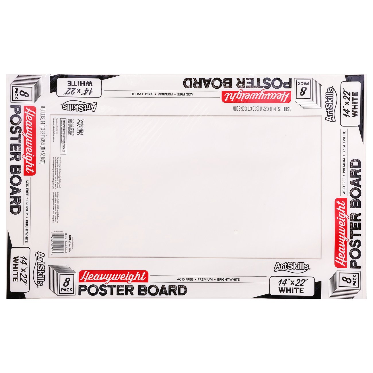  ArtSkills 11 x 14 Poster Board School and Craft Supplies,  5-Pack, White : Office Products