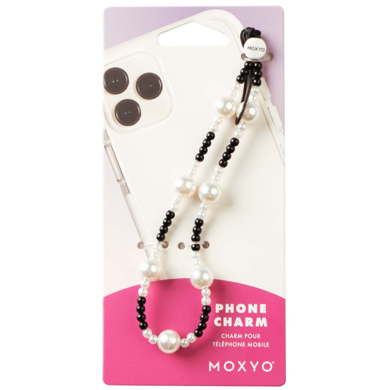 Ivory & Onyx Phone Charm