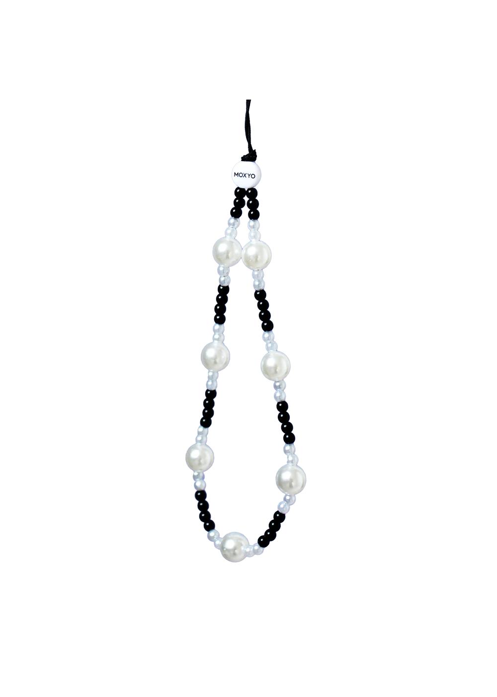 Moxyo Beaded Phone Charm Black Pearl Shop Phone Cases & Stands at HEB