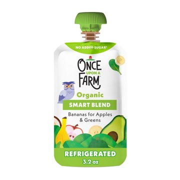 Once Upon a Farm Organic Smart Blend Pouch - Bananas for Apples & Greens