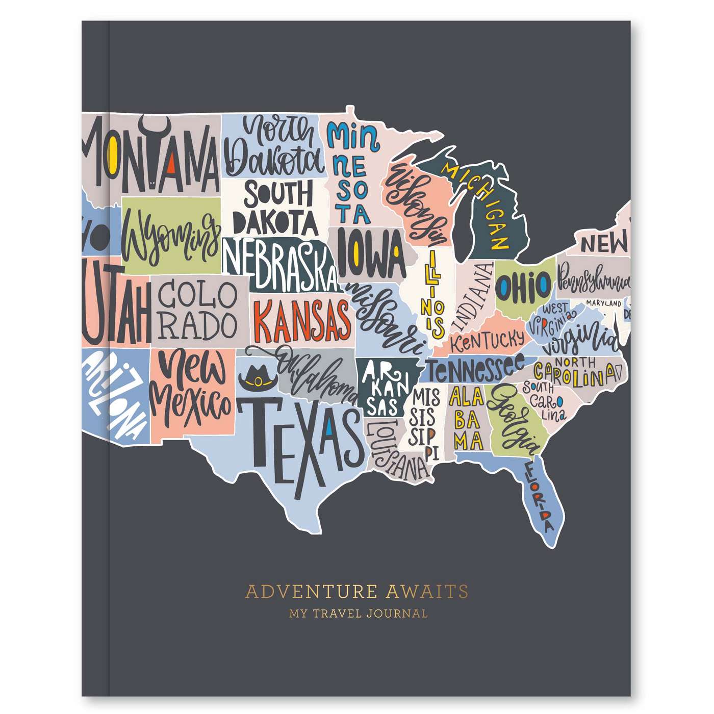 C.R. Gibson Travel Map Guided Journal - Shop Notebooks at H-E-B