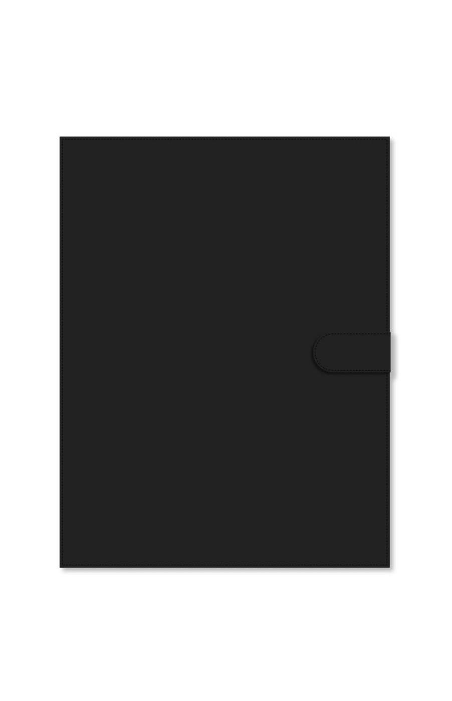 C.R. Gibson Leatherette Padfolio - Black; image 1 of 3