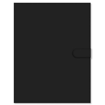 C.R. Gibson Leatherette Padfolio - Black, Large