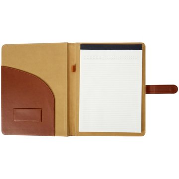 C.R. Gibson Leatherette Padfolio - Black, Large