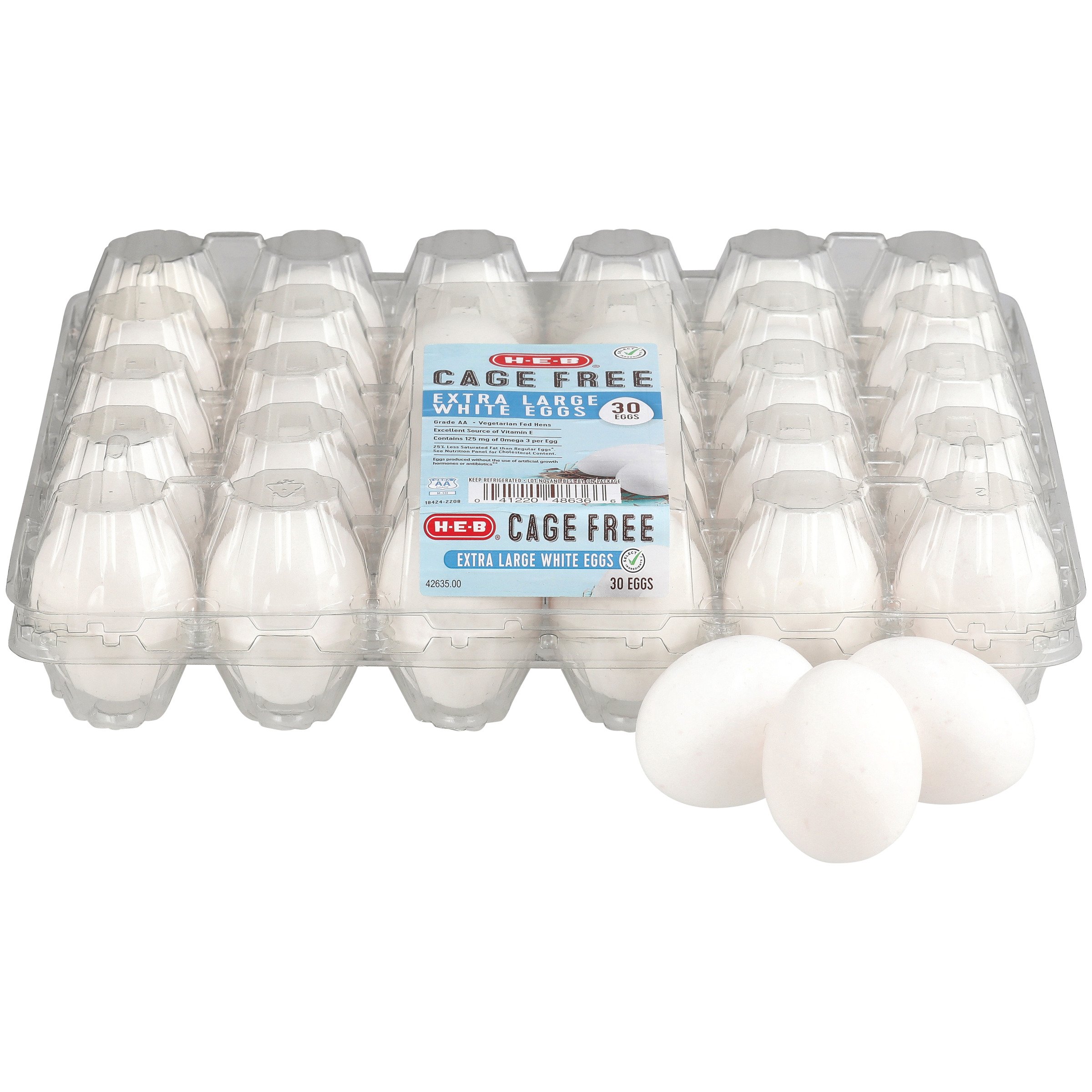 HEB Grade AA Cage Free Extra Large White Eggs Shop Eggs & egg