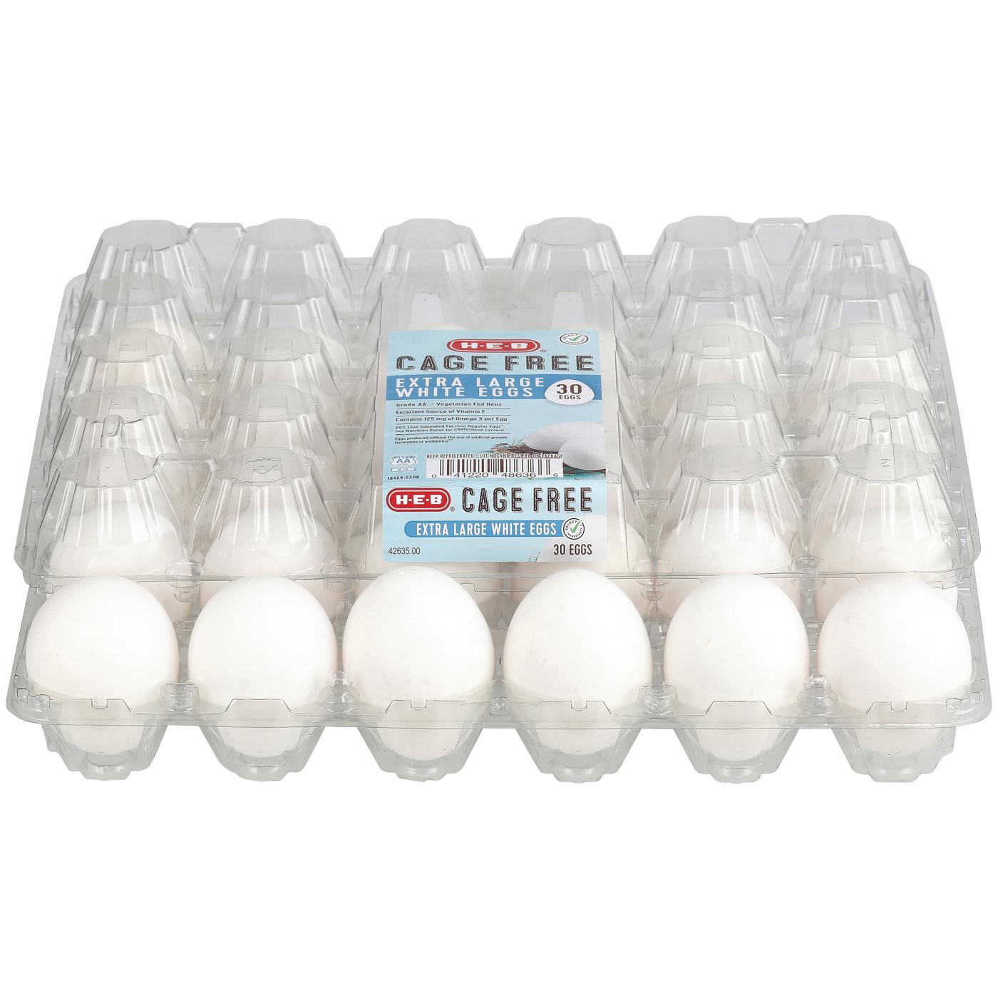 H-E-B Grade AA Cage Free Extra Large White Eggs; image 2 of 6