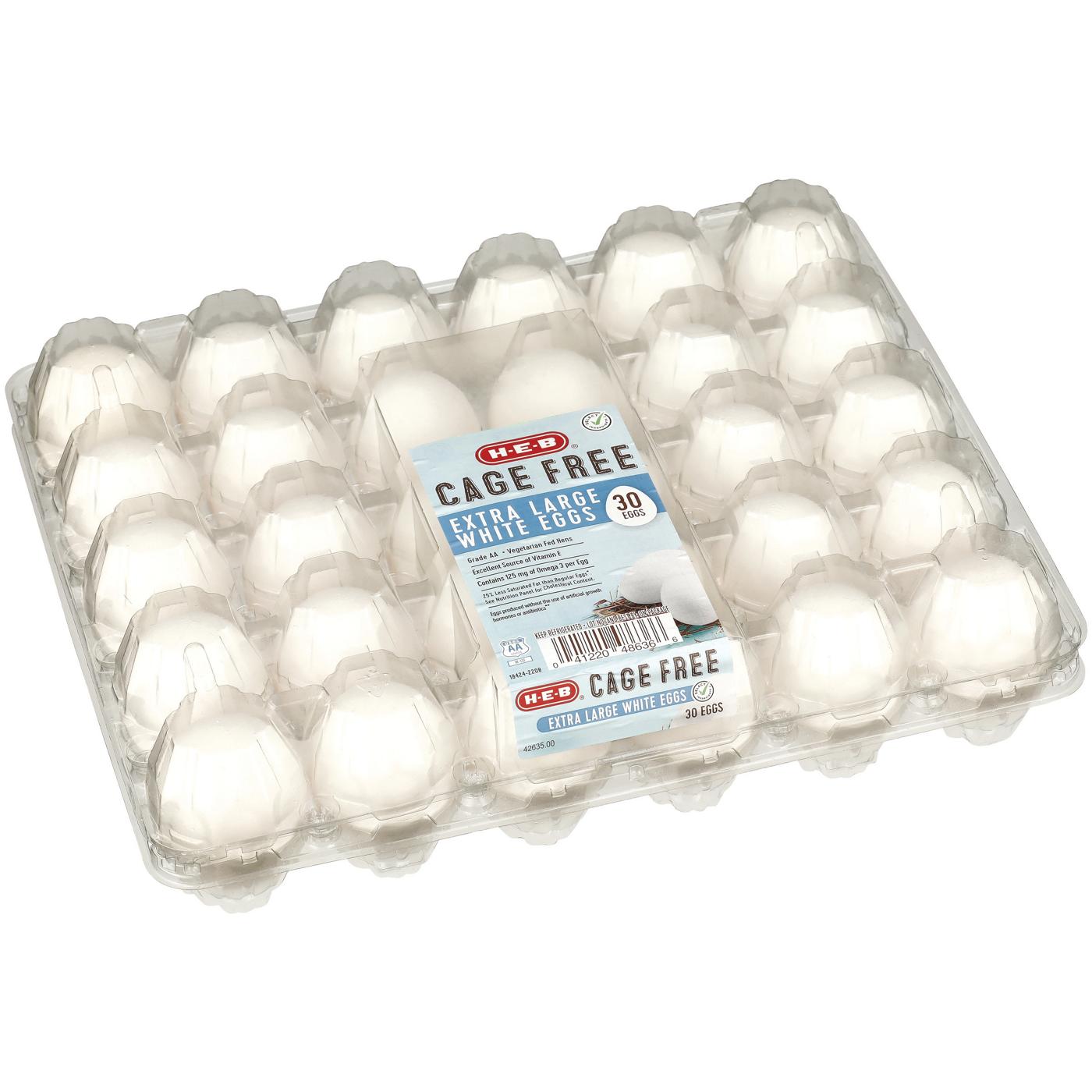 H-E-B Grade AA Cage Free Extra Large White Eggs; image 5 of 6