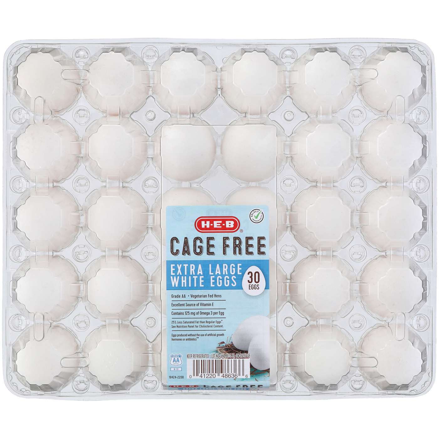 H-E-B Grade AA Cage Free Extra Large White Eggs; image 6 of 6