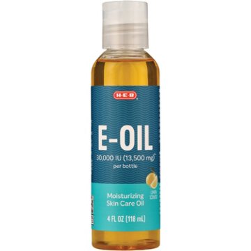 H-E-B Vitamin E 30,000 IU Skin Care Oil - Lemon, 4 oz