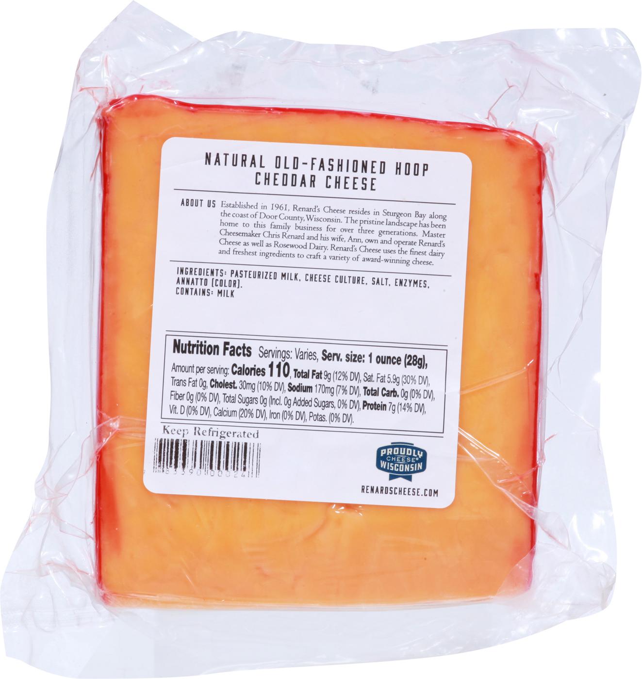 Renard's Artisan Cheese Natural OldFashioned Hoop Cheddar Cheese