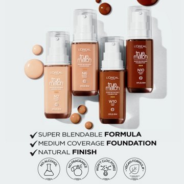 L'Oréal Paris True Match Super-Blendable Liquid Foundation - Light Medium W3