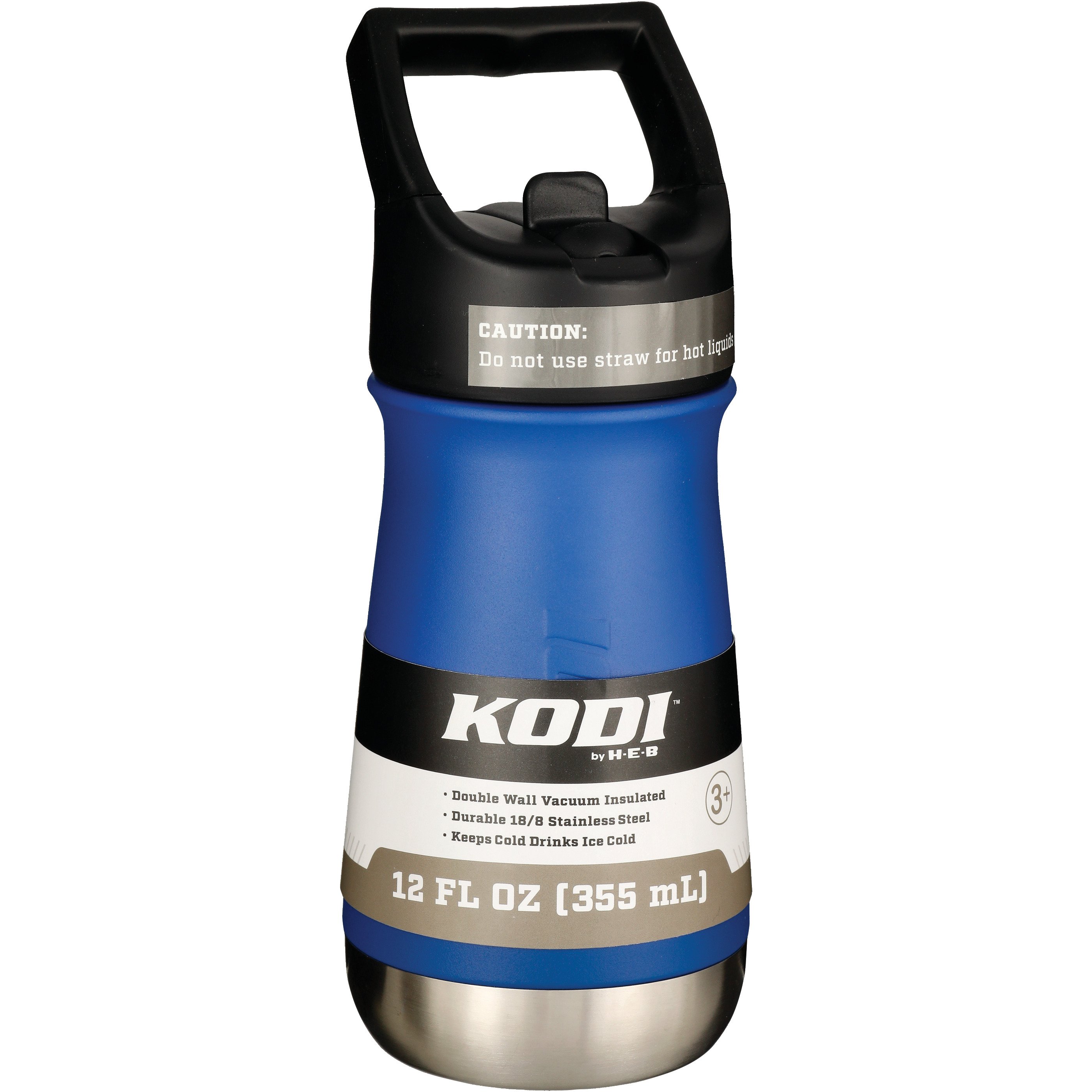kodi-by-h-e-b-stainless-steel-kids-water-bottle-with-straw-lid-cobalt