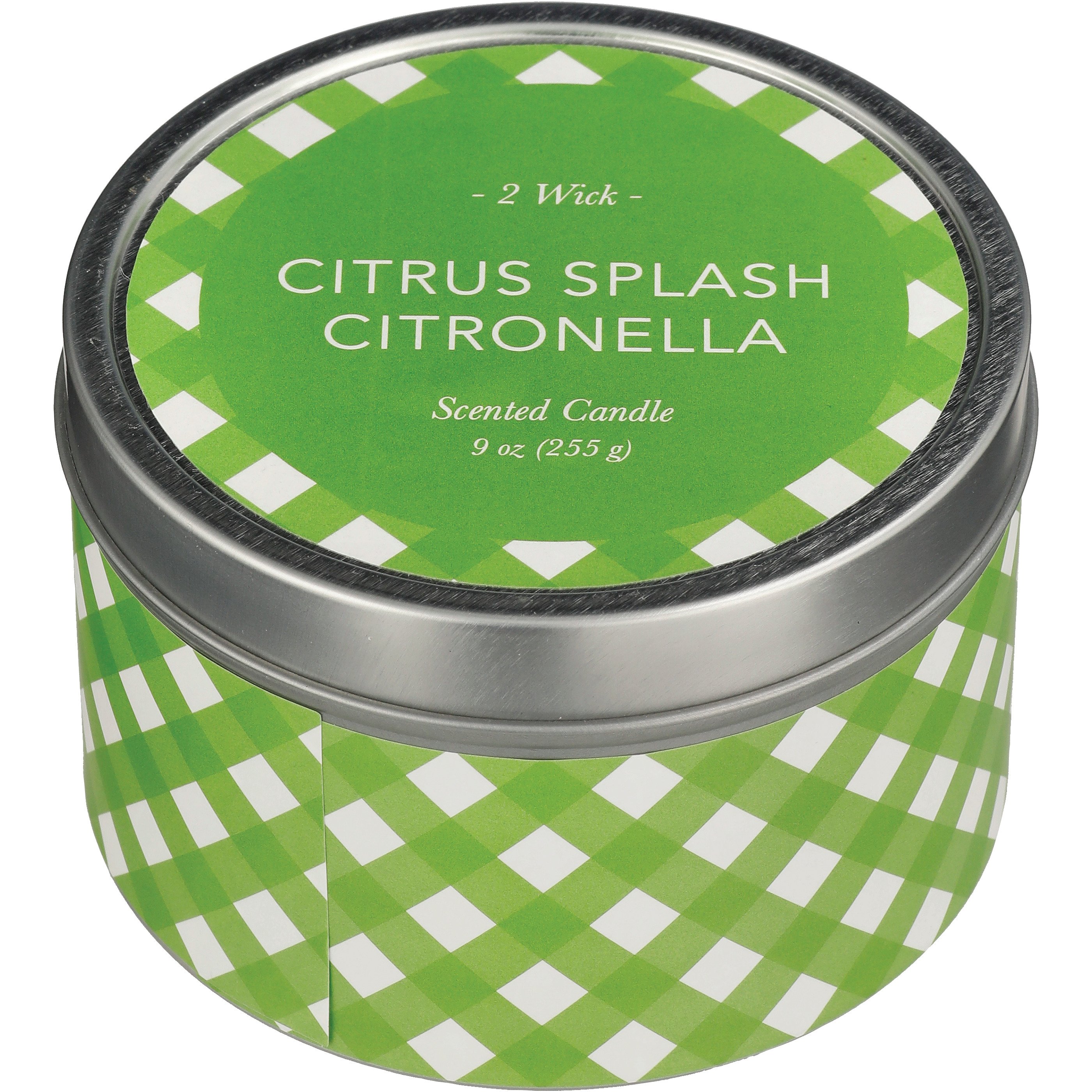Destination Holiday Citrus Splash Scented Citronella Summer Tin Candle