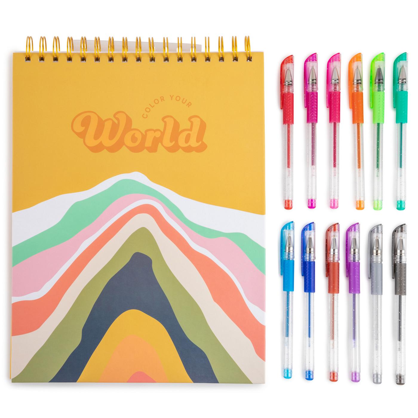 Scribble & Scribe Sketchbook with Gel Pen Set Shop Kits at HEB