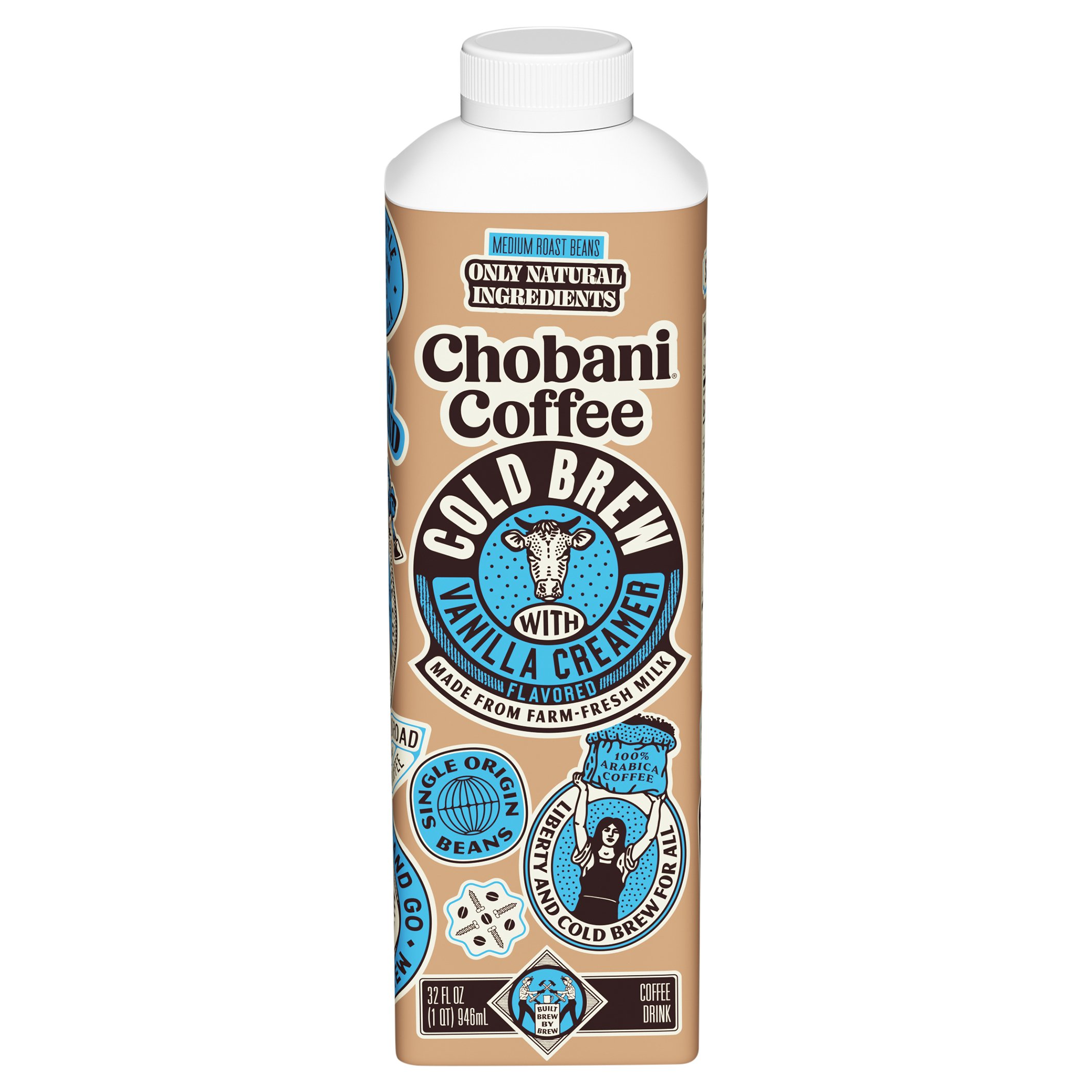 Chobani Cold Brew Coffee with Vanilla Creamer Shop Coffee at HEB