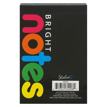 Carolina Pad Bright Notes Top Bound Memo Pad, 6" x 4"
